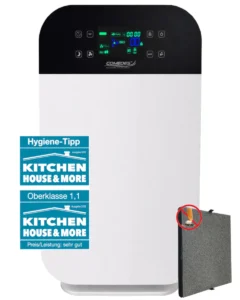 Comedes Lavaero 280 Luftreiniger mit modernem Design und mehrstufigem Filtersystem für saubere Raumluft.