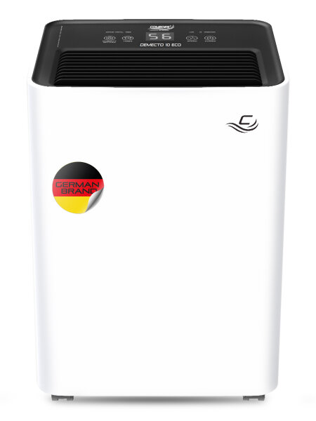 Luftentfeuchter Comedes Demecto 10 eco, geräuscharm, bis 20m², 10 Liter/Tag